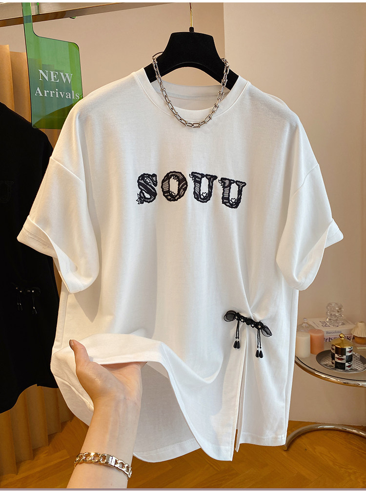순면 특별 빅 사이즈 300 근 레이스 조각 새로운 중식 국풍 단추 티셔츠 반팔 트임 맨위