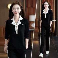 批发时尚卫衣妈妈装运动服套装女<b class='q'>春</b>秋季2026新款洋气减龄显瘦两件套