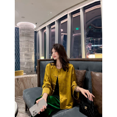 批发新中式轻国风黄色<b class='q'>外套</b>女2025<b class='q'>夏季</b>新款高级感高端醋酸唐装薄款上衣