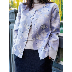 批发春季新款重工国风<b class='q'>桑蚕丝</b>宋锦外套2026中式圆领真丝上装品牌年轻