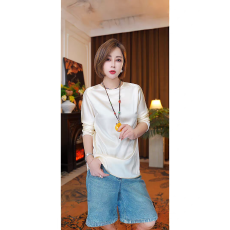 批发岑晨桑蚕丝<b class='q'>衬衫</b>休闲百搭内搭女装上衣26011640