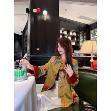 批发粉色新中式提花<b class='q'>真丝</b>马甲<b class='q'>女</b>夏季新款国风无袖背心坎肩<b class='q'>上衣</b>外穿马夹