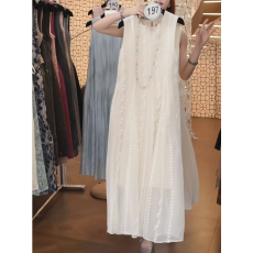 批发清纯超仙白月光<b class='q'>无袖</b>连衣裙女2026春夏季宽松超美飘逸<b class='q'>背心裙</b>