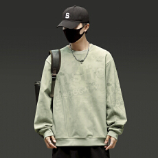 批发新款涂鸦喷印春秋款宽松百搭圆领青少年<b class='q'>港风</b>休闲百搭长袖卫衣