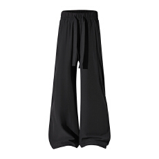 批发新款纯色裤子男士<b class='q'>秋</b>冬季高级垂感西装裤宽松直筒休闲裤男款