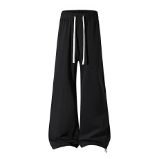 高品质立卫裤男士潮牌宽松束脚运动裤休闲运动抽绳长裤子