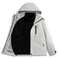 批发冲锋衣<b class='q'>新款</b>男女同款摇粒绒三合一情侣户外登山服外套秋冬季两件套