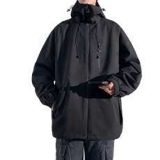 批发<b class='q'>新款</b>户外冲锋衣夹克外套男春秋款百搭宽松防风连帽户外夹克冲锋衣