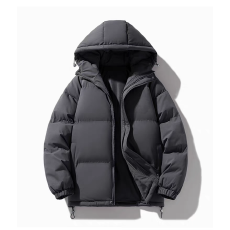 高品质男士大码冬季新款宽松跨境连帽棉袄面包服短款保暖棉服外套