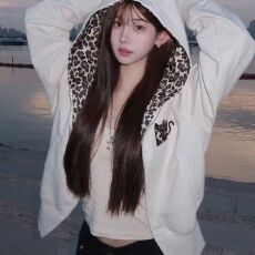 批发港风韩版chic高街小恶魔连帽卫衣女秋冬季国潮牌百搭<b class='q'>情侣</b><b class='q'>拉链</b>外套