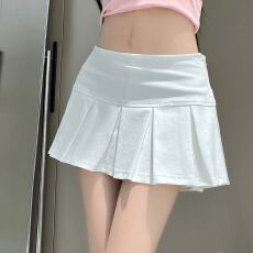 批发美式百褶半身裙女夏季小个子辣妹低腰卫裙防走光<b class='q'>显瘦</b>a字<b class='q'>运动</b>短裙