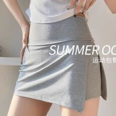 批发侧开叉瑜伽裙裤女夏季2026新款防走光<b class='q'>显瘦</b>包臀半身裙a字运动短裙