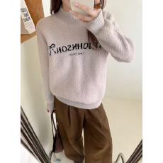 批发防羊羔毛<b class='q'>卫衣</b><b class='q'>外套</b>女2025秋冬季新款加绒加厚上衣字母绣花圆领衫