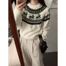 批发2025新款毛衣女秋冬季韩版<b class='q'>可爱</b>风百搭宽松慵懒风针织衫上衣外套