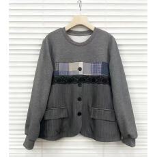 批发条纹拼接卫衣女2025秋冬新款设计感小众显瘦韩版<b class='q'>气质</b>长袖圆领上衣