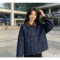 批发2026年春季新款韩版<b class='q'>通勤</b>百搭拼接夹克外套女设计感简约短外套