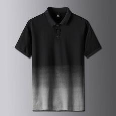 批发男士渐变翻领POLO衫男休闲定制团建活动服<b class='q'>夏</b>(提前报货 10件起拿)