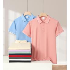 批发团建团体logo订做文化衫<b class='q'>夏</b>款翻领纯色上衣【提前报货 10件起拿】