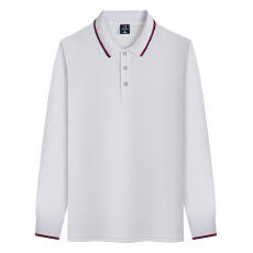 批发翻领长袖POLO衫<b class='q'>定制</b>工作服印logo秋季<b class='q'>文化衫</b>(提前报货 10件起拿)
