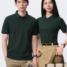 批发跨境外贸出口专供-TEMU/希音男女舒适亲肤上衣可定制logo翻领短袖