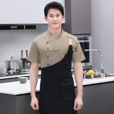 批发两件套短袖<b class='q'>厨师</b><b class='q'>服</b>/餐饮业/<b class='q'>服</b>务业/【定制款不做散货】-20件起拿