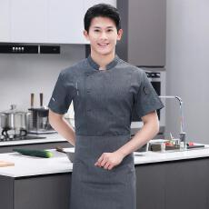 批发美食中国短袖<b class='q'>厨师</b><b class='q'>服</b>/餐饮业/<b class='q'>服</b>务业/【定制款不做散货】-20件起拿