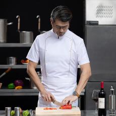 批发豪华双金边短袖<b class='q'>厨师</b><b class='q'>服</b>/餐饮业/<b class='q'>服</b>务业/定制款不做散货-20件起拿