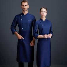 明线七分袖短袖厨师服/餐饮业服务业定制款不做散货-20件起拿
