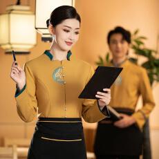 批发可定制logo舒适亲肤透气餐饮奶茶咖啡整洁大方经典时尚美观工作服