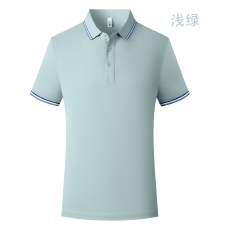 主推款新疆兰朵棉做5A级抗菌二级领短袖男女可定制logo工作服