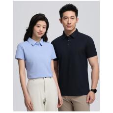 批发40支索罗娜冰感200G可定制logo亲肤<b class='q'>POLO</b><b class='q'>衫</b>简约端庄翻领短袖工作服