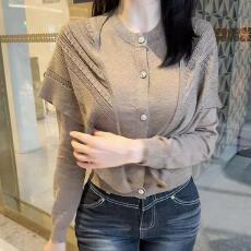 批发韩国东大门新款气质名媛重工亮晶晶百搭圆领<b class='q'>针织</b>开衫+披肩两件套