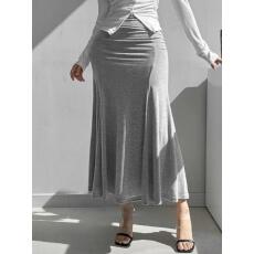 批发韩国东大门新款气质修身纯欲风显身材辣妹舒适百搭鱼尾半身裙<b class='q'>长裙</b>