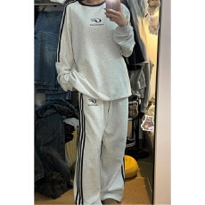 批发美式炸街<b class='q'>运动</b>服套装女春秋学生宽松<b class='q'>时尚</b>显瘦卫衣跑步休闲两件套潮