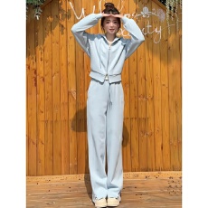 批发时尚减龄<b class='q'>运动服</b>套装女春秋宽松<b class='q'>显瘦</b>短款连帽卫衣阔腿裤休闲两件套