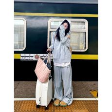 批发韩系氛围感搭配运动套装女秋装开衫外衣长裤显高显瘦高级感两件套