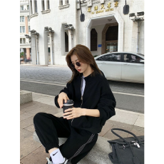 批发休闲卫衣运动女套装春秋季学生时尚潮流宽松显瘦跑步服小个子