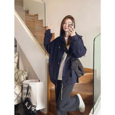 批发茶里茶气小香风穿搭早春一整套时尚韩版宽松学生休闲运动外套套装