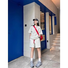 批发休闲<b class='q'>运动服</b>套装女<b class='q'>新款</b>夏季纯棉短袖短裤少年感学生跑步两件套