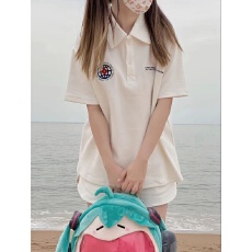 批发学院风POLO衫短袖短裤运动<b class='q'>套装</b>女夏季学生韩版宽松休闲两件套跑步