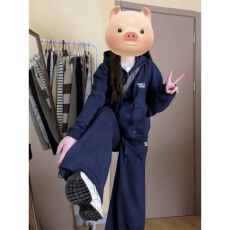 批发减龄少女休闲运动服套装女<b class='q'>春</b>秋季学生宽松显瘦韩版时尚卫衣两件套