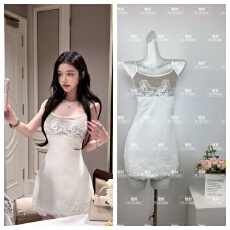 批发2026 热狗很辣知世小姐纯欲性感网纱蕾丝吊带裙子<b class='q'>连衣裙</b>