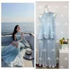 批发有洧早春上衣2026新款无袖背心女夏外穿直筒a字半身裙套装