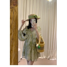批发大Eees 有氧盛夏 本期挚爱 多版型碎花法式<b class='q'>连衣裙</b>
