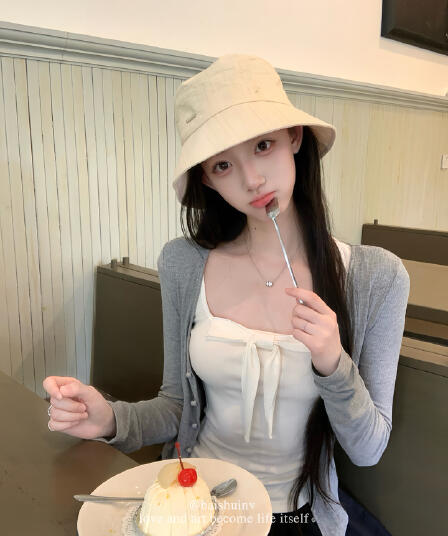 화이트 워터 여성 사랑 나비 매듭 u 칼라 나비 매듭 조끼 슬립 여성 이른 가을 한 부서 달콤함 몸매 가꾸기 세트