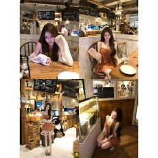 批发落日橘序 早秋新款纯欲氛<b class='q'>可爱</b>出游约会设计开衫<b class='q'>连衣裙</b>套装