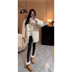 批发羊羔毛皮毛一体外套女2025冬季新款加厚保暖宽松时尚毛绒上衣<b class='q'>棉服</b>