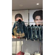 批发2026春季新款韩版宽松百搭休闲长袖牛仔<b class='q'>外套</b>女水洗牛仔翻领上衣潮