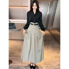 批发<b class='q'>职业</b>通勤<b class='q'>套装</b>女2026早春超火气质蝴蝶结飘带衬衫高腰半身裙两件套