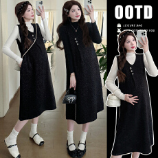 批发实拍 孕妇装春款无袖背心<b class='q'>连衣裙</b>两件套装